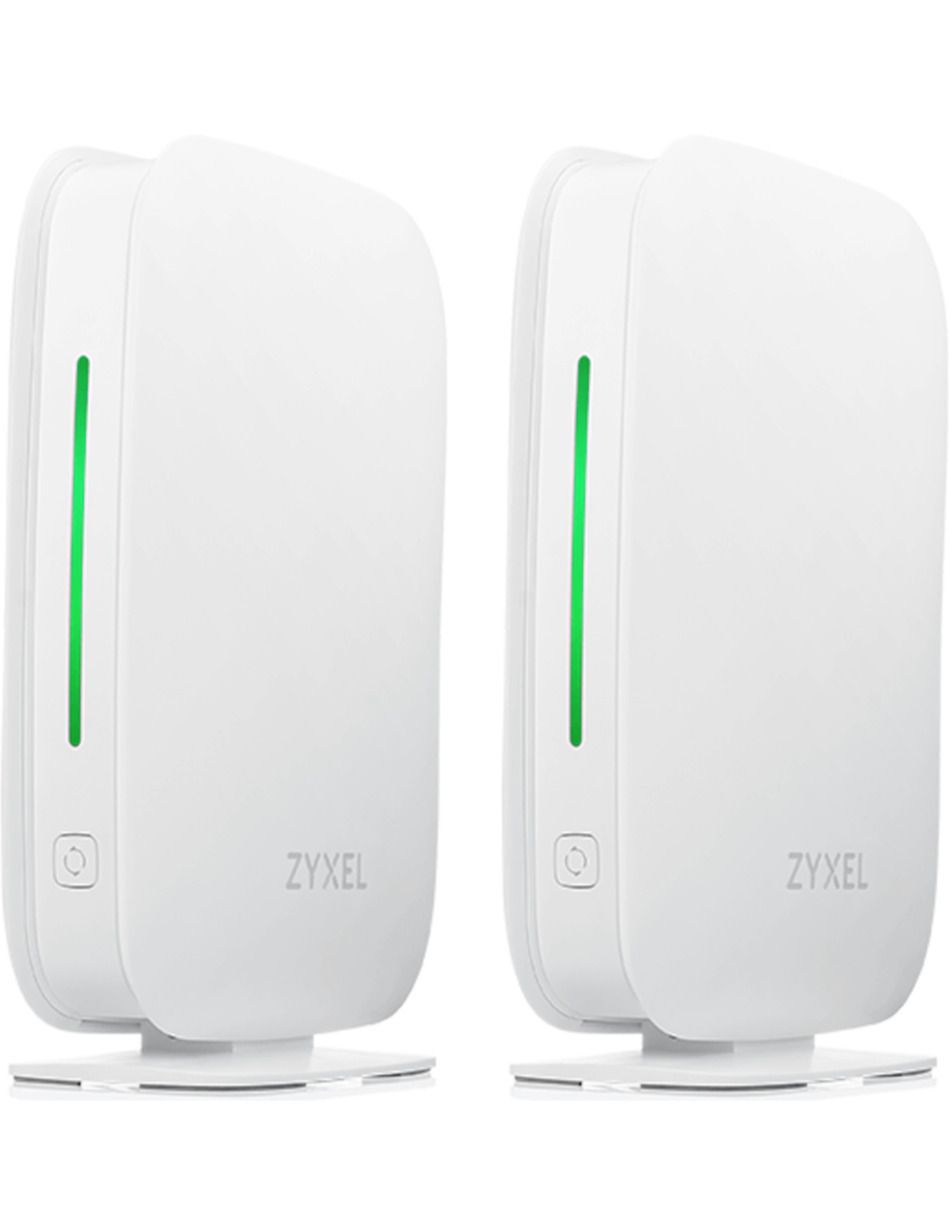 ZYXEL Multy M1 MESH AX1800 WiFi System 2er Pack MU-MIMO WPA3 cover up to 371sqm Amazon Alexa Support incl Wall Mounting Kit